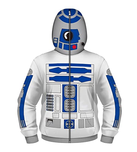Kids Robot Inspired Zip up Hoodie Sports Sweatshirt Casual Zipper Jacket for Boys and Girls