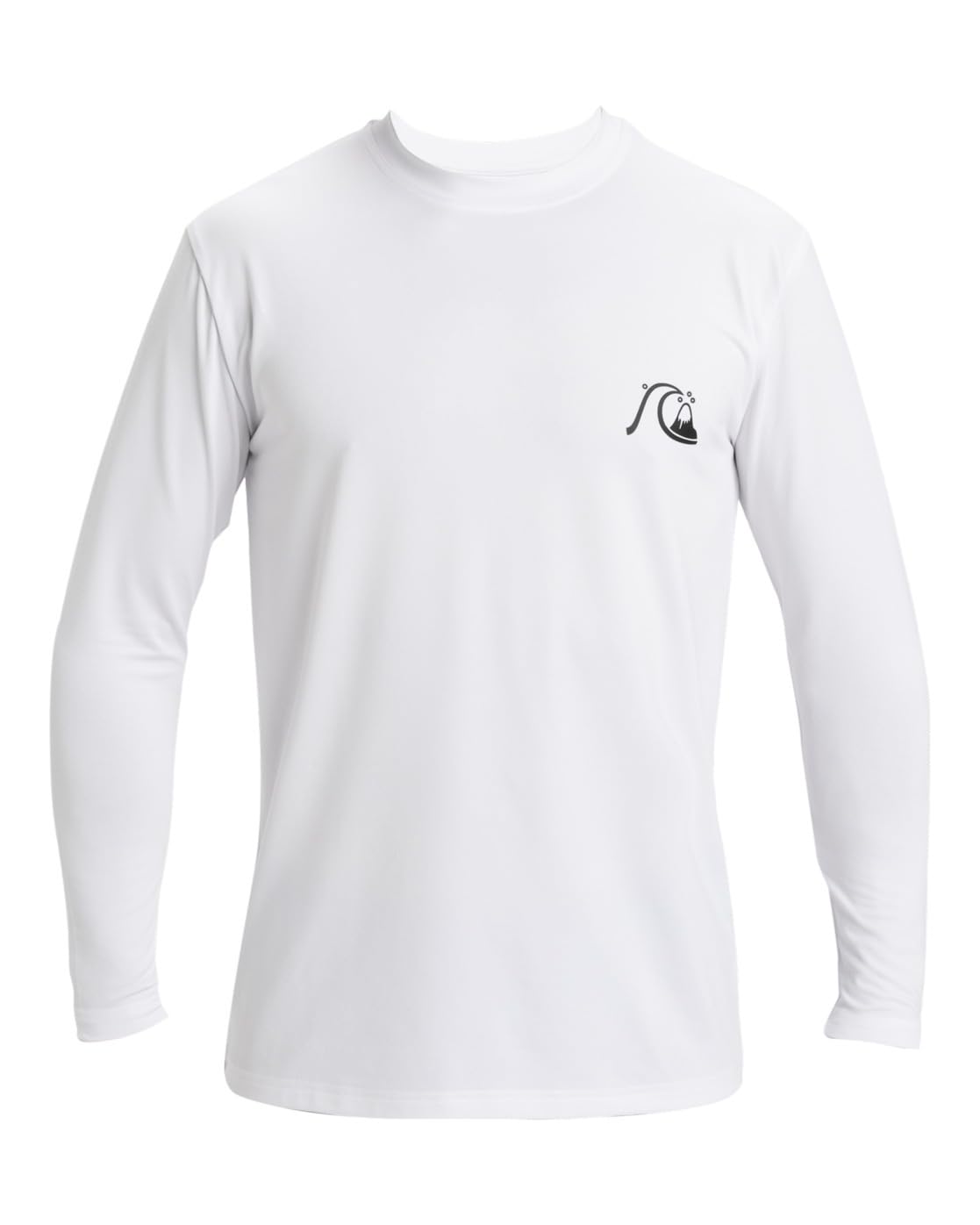 Quiksilver DNA Bubble Logo - Surf-Longsleeve mit UPF 50 - M - Weiss.