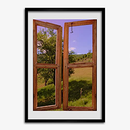Cadre MDF 50x70 cm Tulup en bois pour tableau et affiche paysage