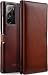Produktbild StilGut Book Case kompatibel mit Samsung Galaxy Note 20 Ultra Hülle aus Leder mit Clip-Verschluss, Lederhülle, Klapphülle, Handyhülle - Cognac Antik