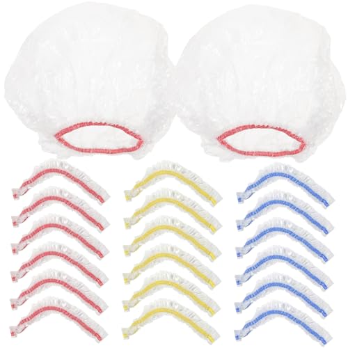 Unomor 200pcs Reusable Pe Food Storage Covers Transparent Elastic Bowl and Plate Wrap for Leftovers Fit for All Shapes Airtight Seal for Freshness