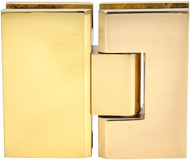 CRL Vienna 580 Series Brass Glass-to-Glass Hinge with Internal 5 Degree Pin