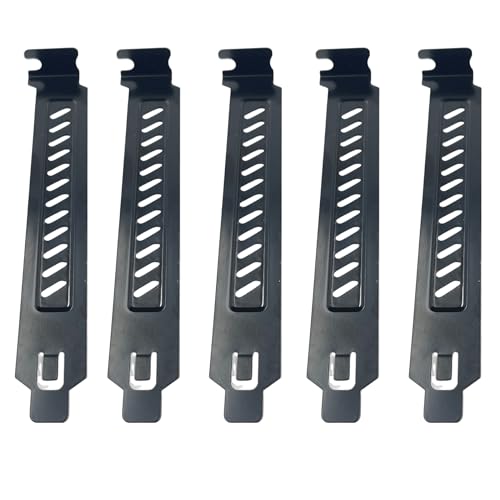 10 piezas negro PCI ranura ranura cubierta acero carbono filtro polvo placa cubierta PCI ranura cubierta con tornillos