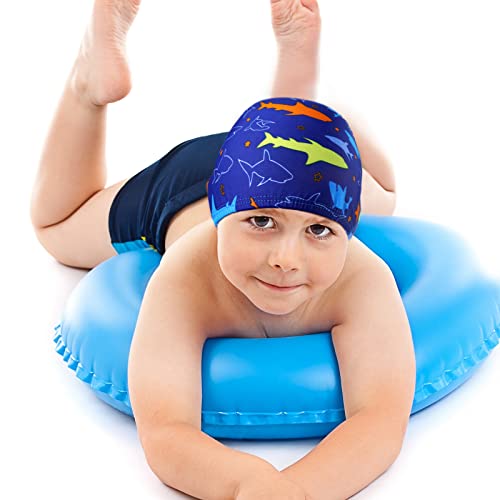 Image of 3 Pieces Kids Swim Caps for Boys Girls Age 1-6 Swimming Cap Pool Cap for Kids Child Swim Caps for Toddler Youth (Fresh Style)