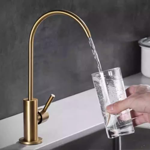 Grifo de cocina con doble salida de agua pura y acero inoxidable 5
