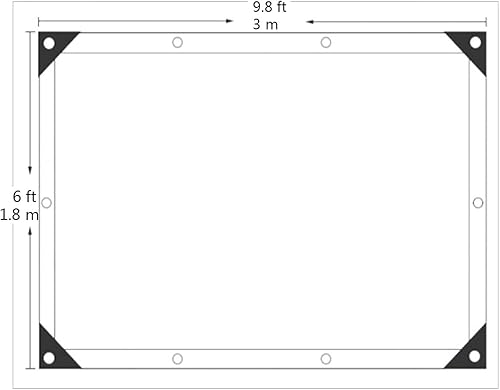 Miniatura 6 de BeGrit Tela de sombra 50% de 6 x 10 pies con ojales, malla solar para jardín, malla solar, red resistente a los rayos UV para jardín, flores,