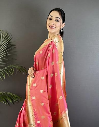 Pandadi Saree peach kanjivaram silk saree – image 6