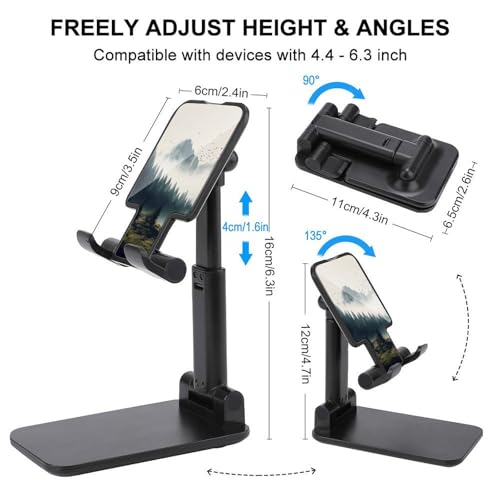 Support de téléphone portable pliable pour bureau compatible universel
