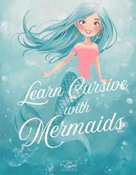 Paperback Learn Cursive with Mermaids Book