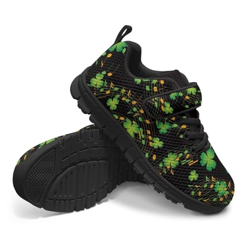 Kids St Patrick's Day Shoes Green Sneakers for Girls Boys Slip On Shoes
