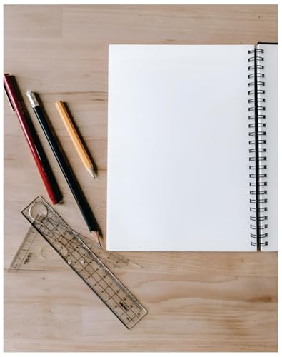 Image of Spiral notebook 200 Pages Spiral Notebook Set of 4, A4 Size, Unruled Plain White Pages, Sports Themed Covers, 200 Pages