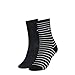 Produktbild Tommy Hilfiger Damen Small Stripe Socks Socken, Schwarz, 39-42 EU