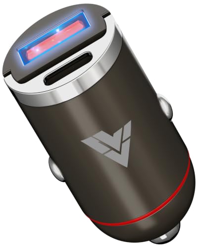 Image of DR VAKU ESSENVOLT 65W Car Charger Fast Charging Dual Port Type C PD PPS 65W+18W QC 3.0 USB Car Mobile Laptop Adapter for iPhone 17 /16 /15 /14, Samsung All Series, Tablets, & Android Smartphones- Grey