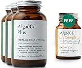 ALGAECAL Plus Bundle - Free 4-in-1 Vitamin D3 Complete & Red Algae Calcium with 16 Bone-Supporting Nutrients, Clinically Supported to Increase Bone Density & Boost Immune System