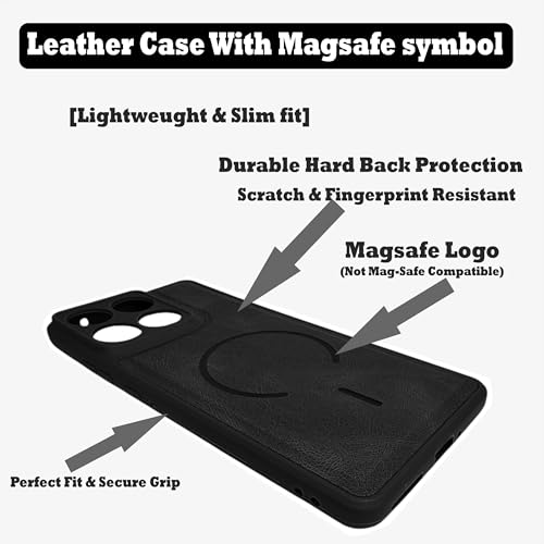 Image of SBMS Back Cover for Motorola Edge 70 5G | Ultra Slim Soft Rubberised Hard Case | Oil Feel Soft Leather Back | Mag-Safe Design (Mag-Safe Not Support) | Camera Protection Case for Moto Edge 70 (Black)