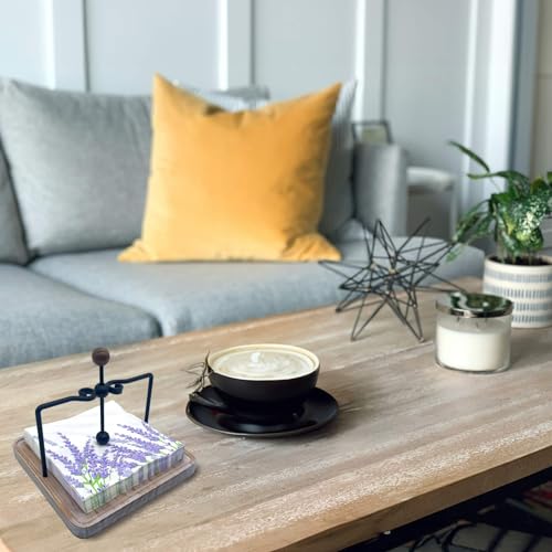 Porte-serviettes en bois noble avec bras lesté chic pour table