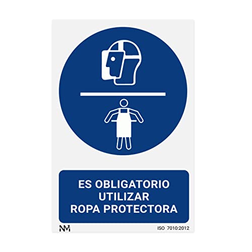 Señal Es Obligatorio Utilizar Ropa Protectora Con Tintas Uv | Adhesivos De Vinilo - 100 X 150 Mm En Oferta Normaluz Rd26623 - Señal Adhesiva Es Obligatorio Utilizar Ropa Protectora Adhesivo De Vinilo 10X15 Cm