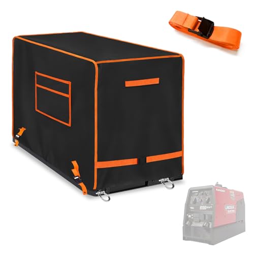 Engine Driven Welder Cover Upgraded Version Heavy Duty 600D Waterproof Welder Generator Cover for Engine-Driven Welder 230/265/325/225.(30Hx22Wx42D)