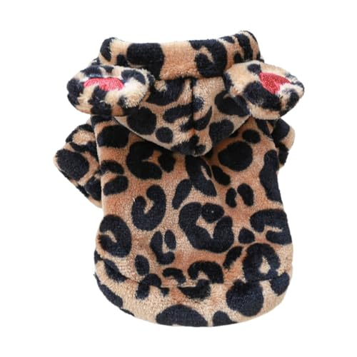 Pullover Dog Coat Dog Coat With Hood Dog Hoodies Leopard Dog Hoodie Dog Clothes