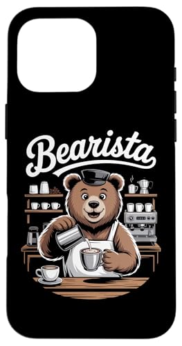 Bearista Bear Funny Coffee �X�}�z�P�[�X iPhone 16 Pro Max �p