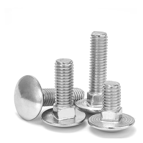 Boulon de chariot M8 en inox 304 idéal pour la construction de terrasses et mobilier