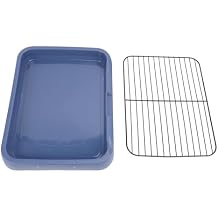 Dog Potty Tray Dog Training Toilet Indoor Pet Mesh Potty Removable Odorless Portable Puppy Potty Pad Holder with Grille for Small Medium Dogs