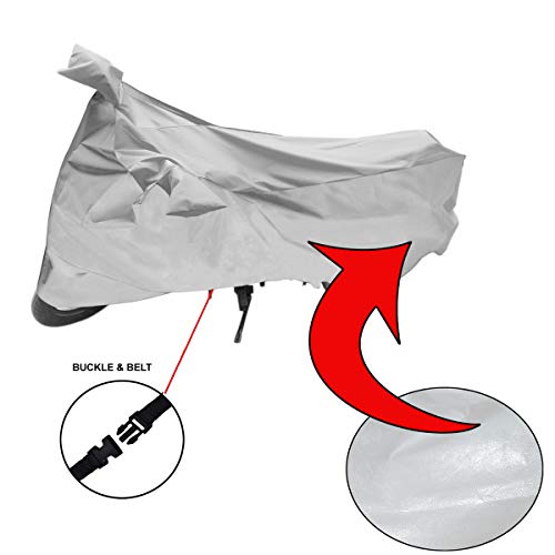 Image of Kandid Silver Two Wheeler Bike Cover for Honda Dream Yuga