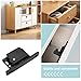 The Lord of the Tools Cabinet Door Latch with 4Pcs Screws RV Drawer Latches Caravan Door Retainer Catch Accessories for Cabinets Sliding Door Home Kitchen Black