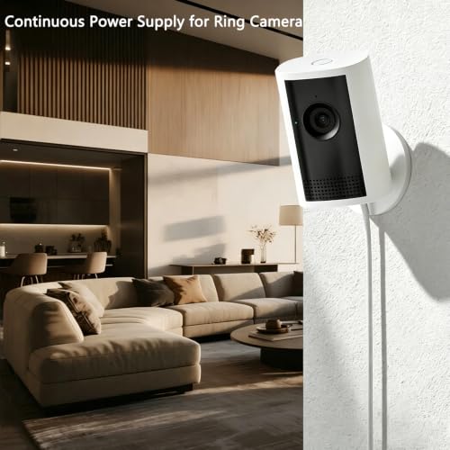 Cable de alimentación USB-A a USB-C de 5m para cámaras Ring Plus y Pan-Tilt 3