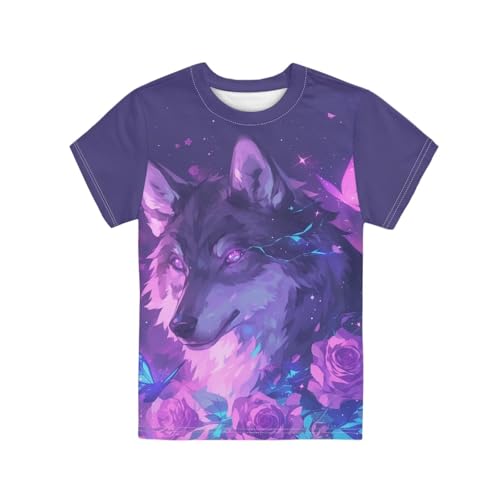 Image of Xhuibop Kids Tshirts Girls Boys 3-16 Years Summer Clothes for Teens Loose Fitting Tops