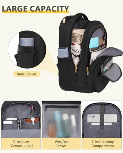 MATEIN 17 inch Wheeled Laptop Backpack