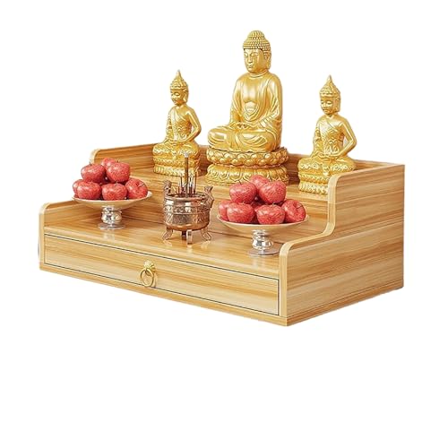 Armoire de rangement pour méditation et étagère murale autel Bouddha