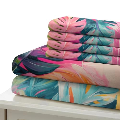 Linge de lit 3D ensemble de literie microfibre housse de couette 3 pièces taies double - 6