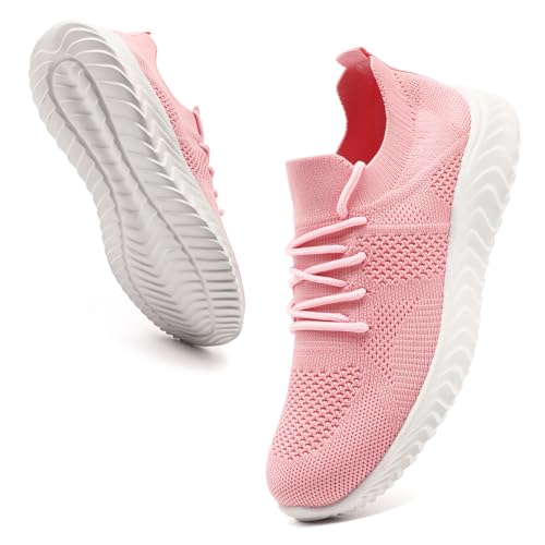 Image of Womens Shoes Running Walking Sneakers Slip On Sport Outdoor Casual Tennis Workout AthleticGym Shoes Lightweight Comfortable Fashion Fitness Shoes