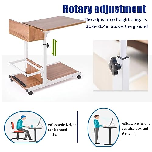 Table d'appoint en bois pour ordinateur portable et canapé-lit