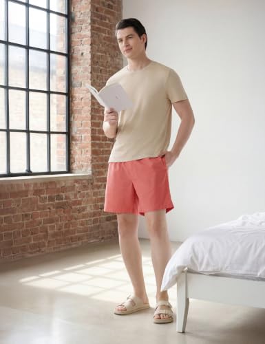 Image of Symbol Premium Men's Pack of 2 100% Cotton Super Soft Solid Boxers | Elasticated Waistband | Dual Side Pockets | Available in Plus Sizes