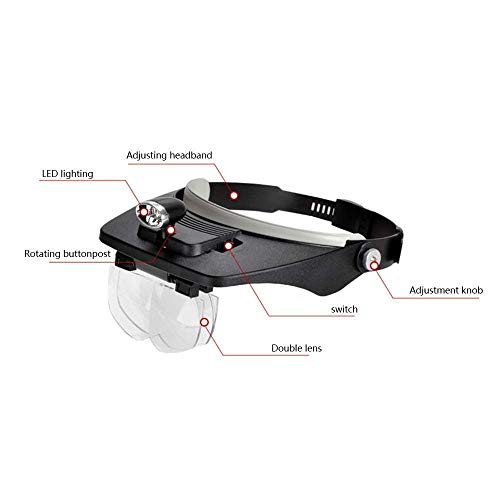 Loupe grossissante de type ajustable avec lentille en verre haute définition - 3