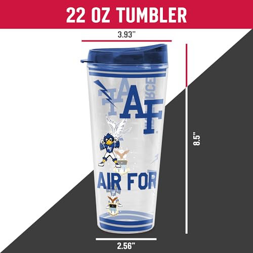 Image of Rico Industries NCAA College Double Wall Mayhem 16oz Or 20oz Tritan Tumbler W Lid