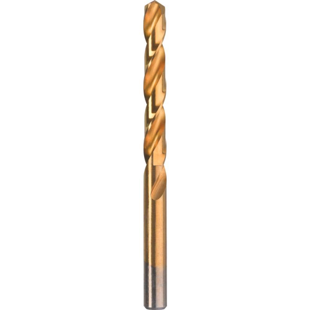 kwb Ø 4 mm Metal TiN 238640 (HSS Twist, Industrial Quality, Precision Ground, high Cutting Speed, DIN 338, Titanium Drill), 4mm