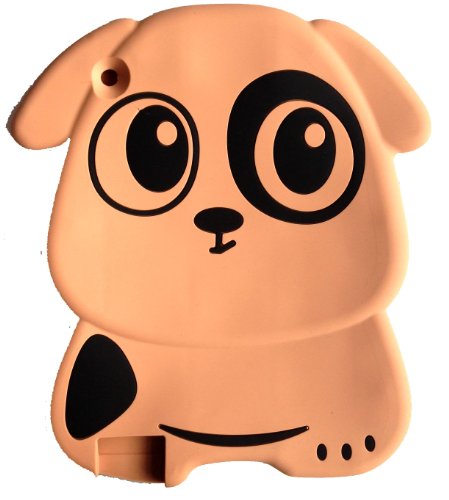 Etui coque housse iPad 2 3 4 protection motif animal chien brun pour tablette Apple