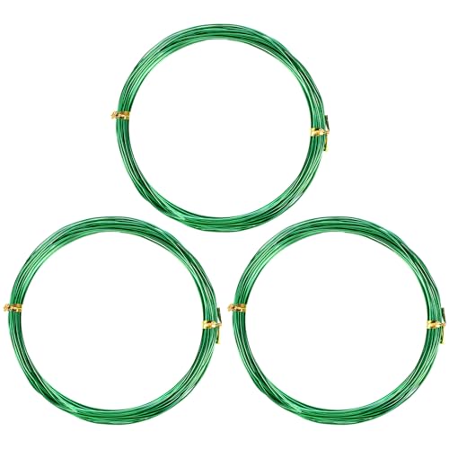 Bonsai Draht Grüner 30 Meter Aluminium Bonsai Baum-Trainingsdraht Bonsai-Werkzeugset Verstellbare Drähte Zubehör zum Halten von Ästen Kleiner Stämme Innen Garten DIY Werkzeuge (1mm 30m)