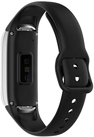 Disscool Replacement Bands for Samsung Galaxy Fit SM-R370,Soft Silicone Strap for Samsung Galaxy Fit SM-R370 (Black)
