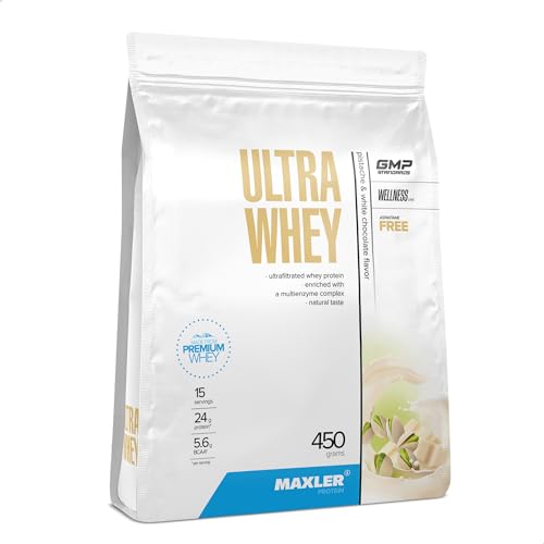 Maxler Ultra Whey Proteína - 24 g de proteína por porción - Polvo de proteína de suero - Concentrado de proteína de suero, aislado de proteína de suero, hidrolizado de proteína de suero - Con BCAA -