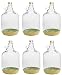 Produktbild 6er SET GLASBALLON MIT GRASKORB ! GÄRBALLON FLASCHE GLASFLASCHE WEINBALLON GLAS BALLON 5L