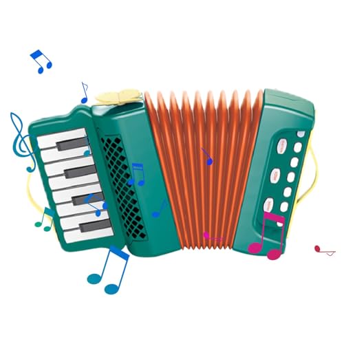 KSHSAA Acordeón para niños, instrumento musical animado, juguete de acordeón para niños