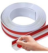 Coengwui L-förmiger Eckschutz 5m - Selbstklebend Mattweiß Möbelschutz