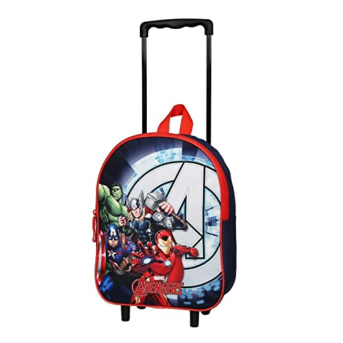 Bagtrotter Sac à Dos à roulettes 31 cm Avengers Marvel Bleu Marine Cover