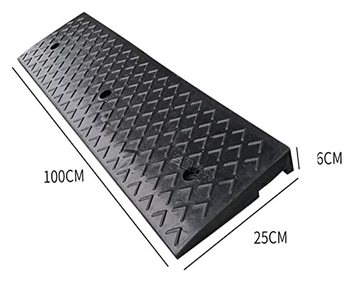 Rampa para vehículo de goma, 100x25x6 cm resistente miniatura 2