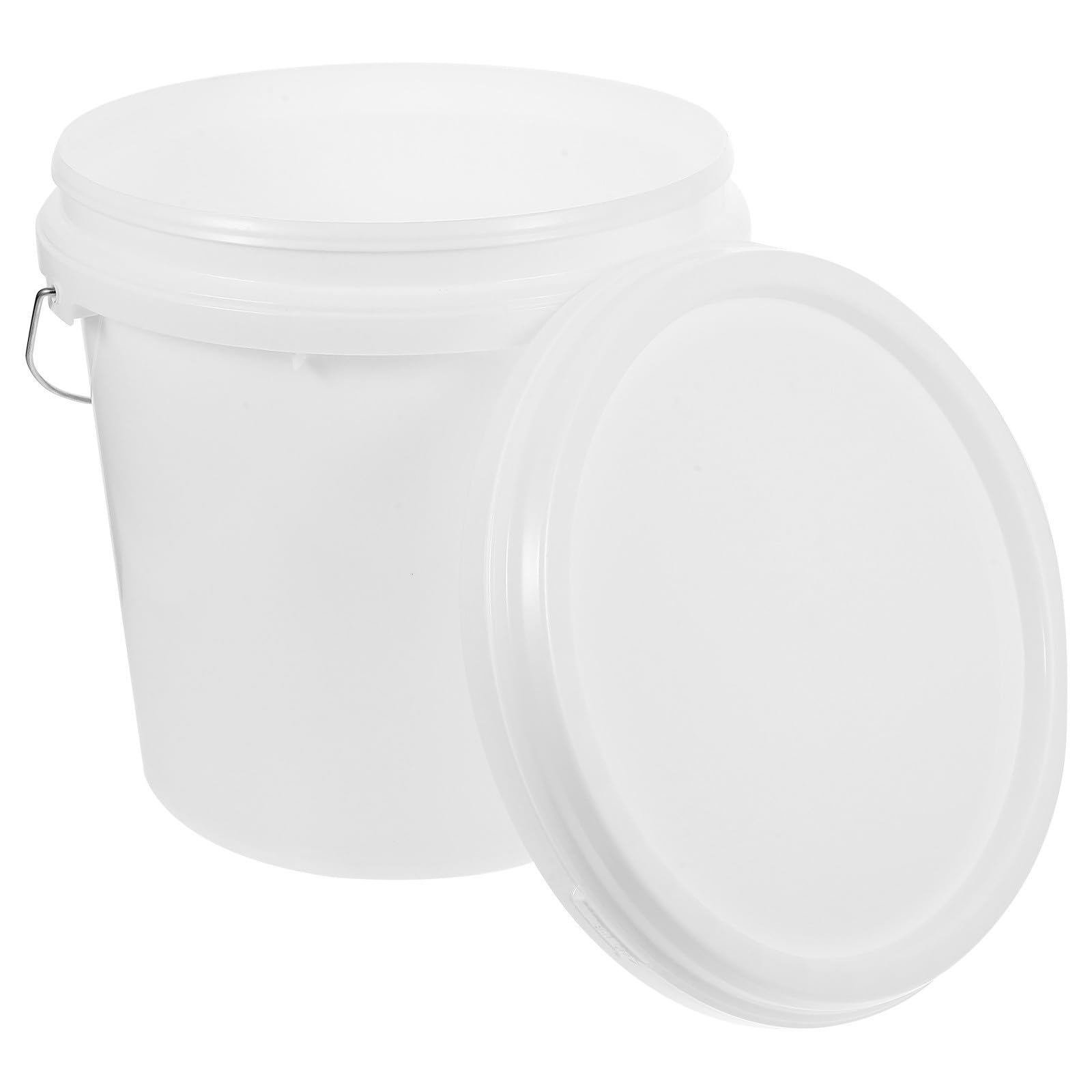 Seau de Peinture Hermétique et Couvercle Étanche en Hdpe 10l Blanc avec Poignée Robuste pour Stockage et Usage Professionnel