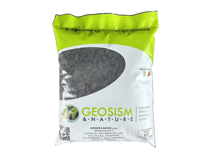 Lapillo vulcanico nero, lava vulcanica 5/10 mm (1 kg)